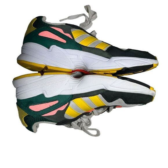 ADIDAS Yung-96 Grey One Bold Gold DB2605 Men's Shoes Sneakers Size 8 - Picture 10 of 13